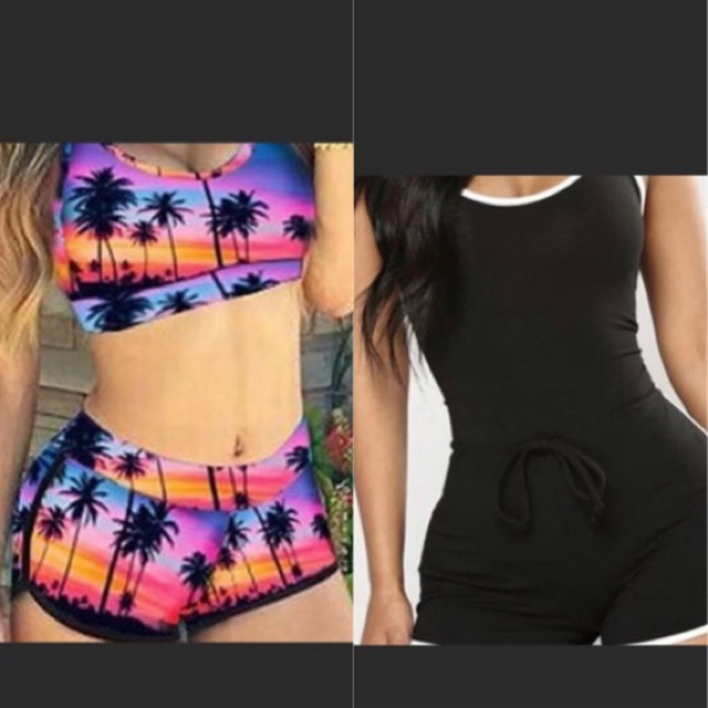 2- jumpsuit and shorts set